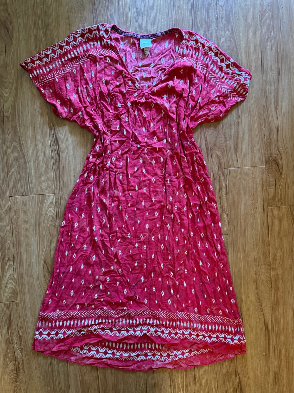 Knox Rose Red Printed V‑Neck Maxi Dress